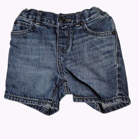 Childrens Place Jean Shorts Size 12 to 18 Months Baby Toddler Adjustable Waist - Picture 1 of 5